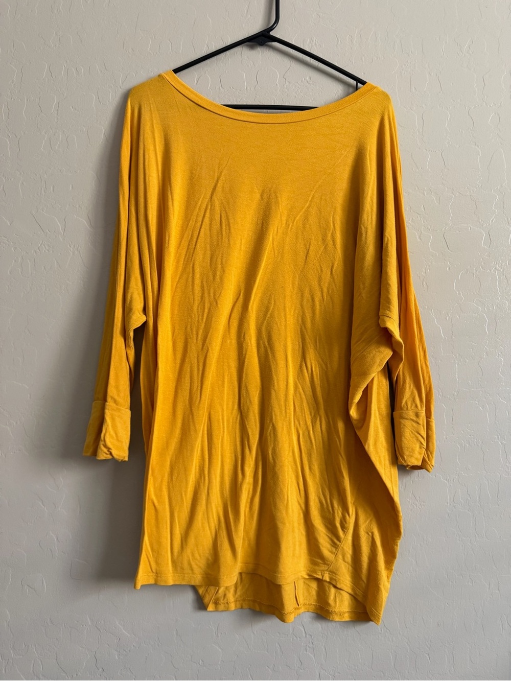 Cupio Mustard Yellow Oversized Boatneck Tunic